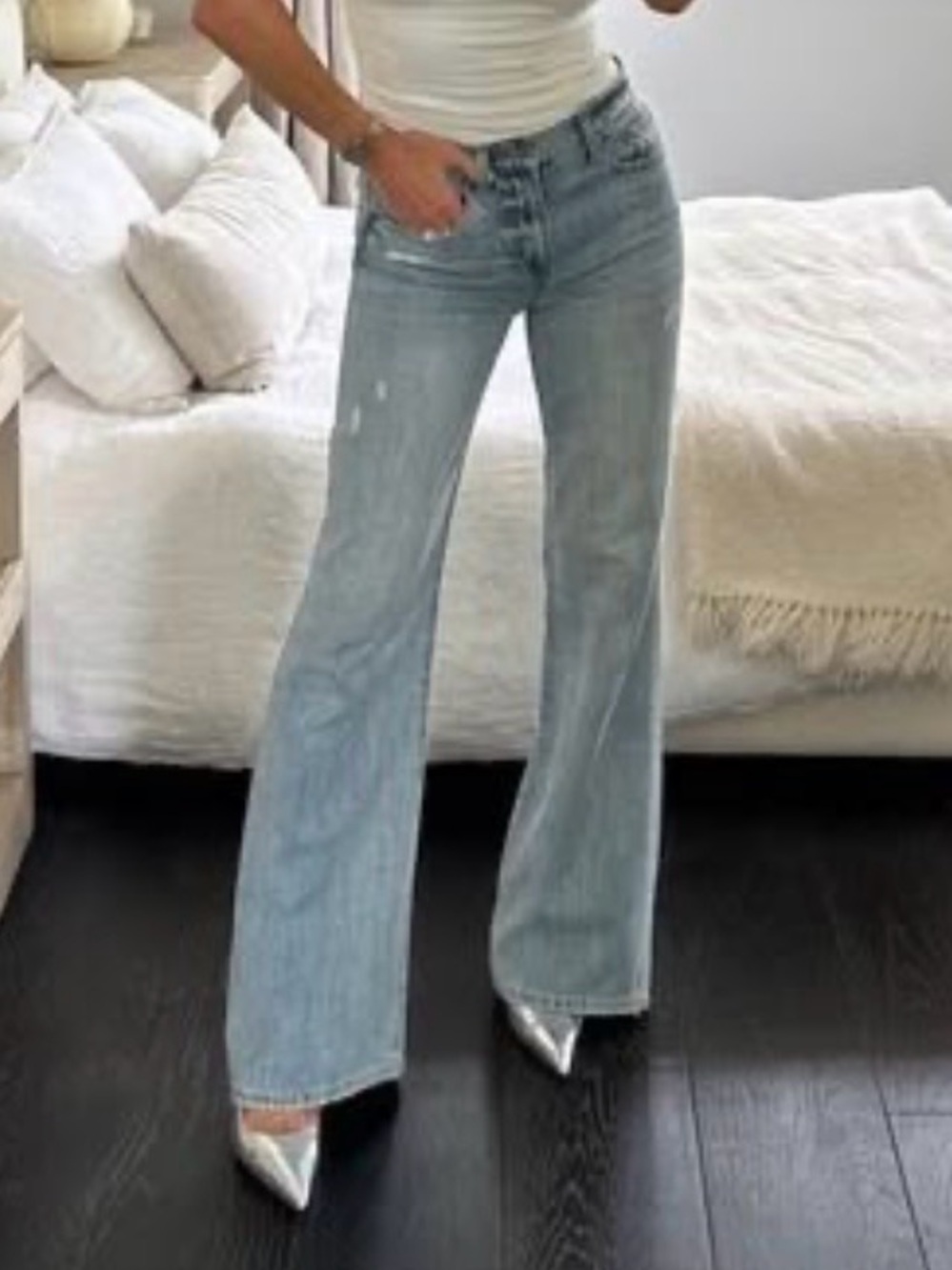 Tony Bianco Metallic Silver Pointed Toe Stiletto Heels